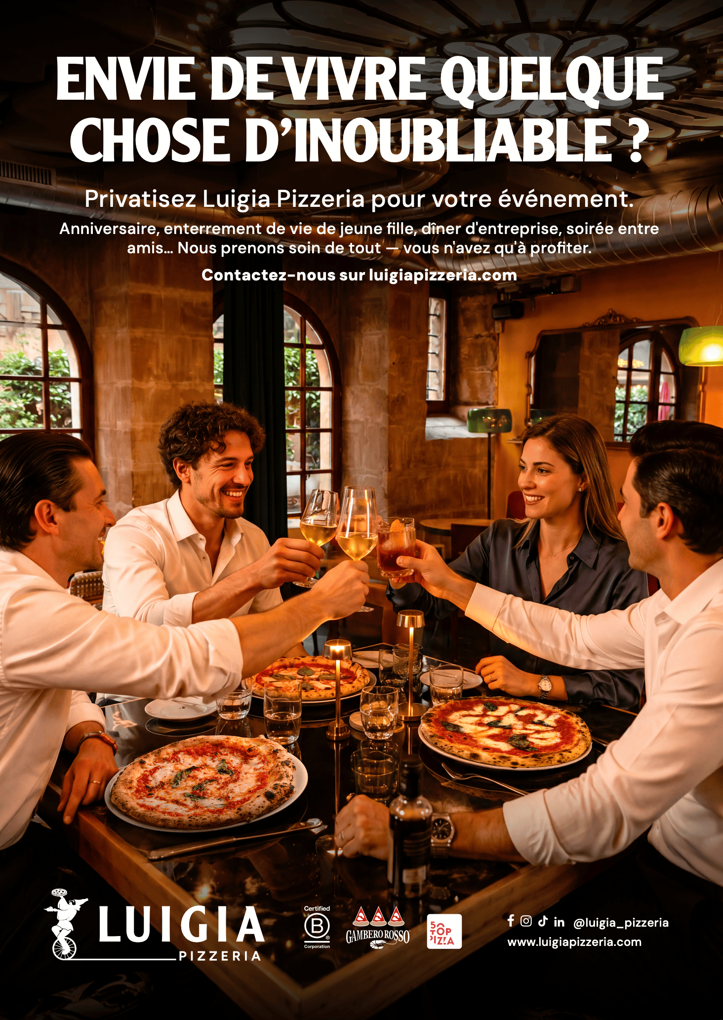 Luigia Pizzeria - spazio privatizzabile per eventi